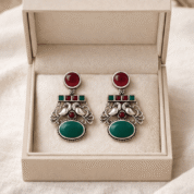Earrings in jewellery box