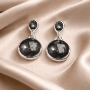 Pinkwynk Glinting Luxury Silver Earrings